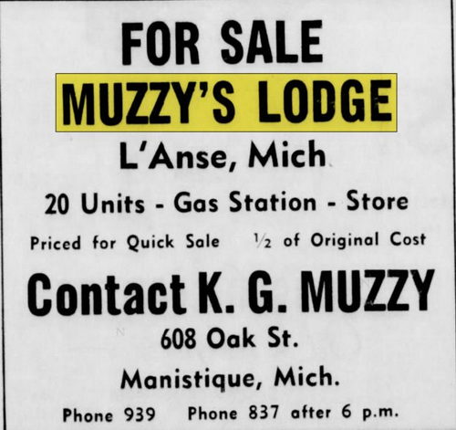 Muzzys Lodge (Muzzys Airport) - Oct 06 1962 Article (newer photo)